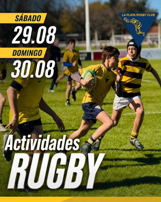 🏉 ℹ️ Compartimos las actividades  de cada división para este fin de semana 💛