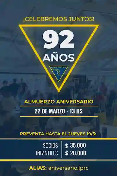 ¡Celebremos juntos los 92 años del Club!